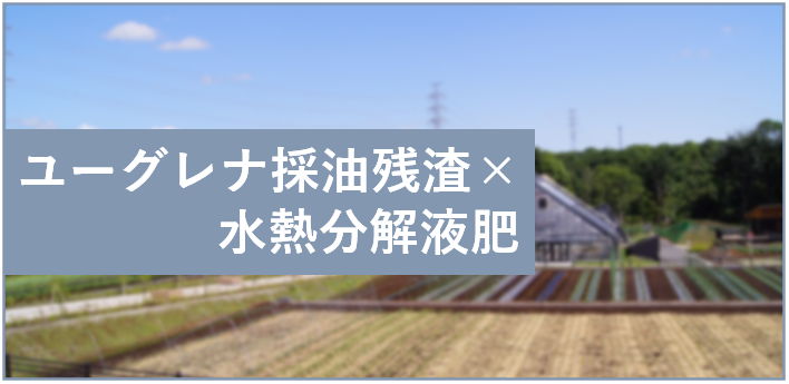 ユーグレナ採油残渣の水熱分解液肥